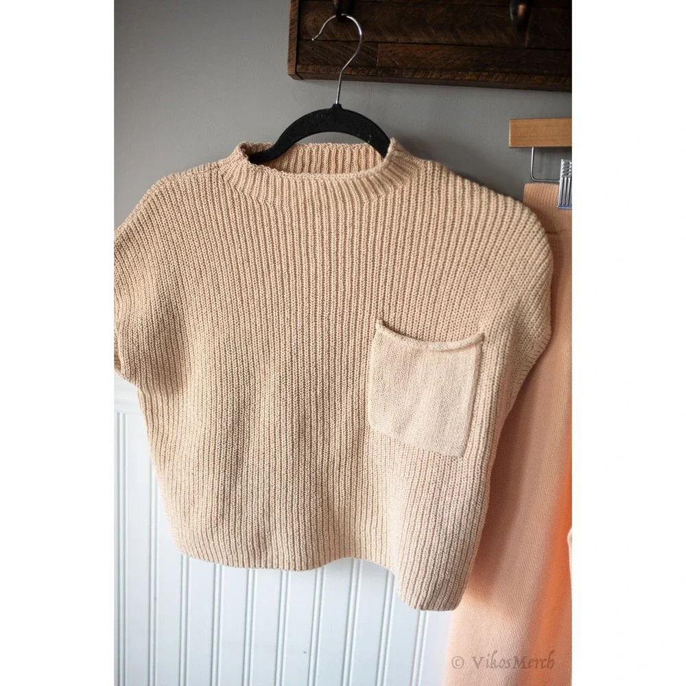 Free People Freya Sweater Set Medium NEW Peach - Picture 4 of 6